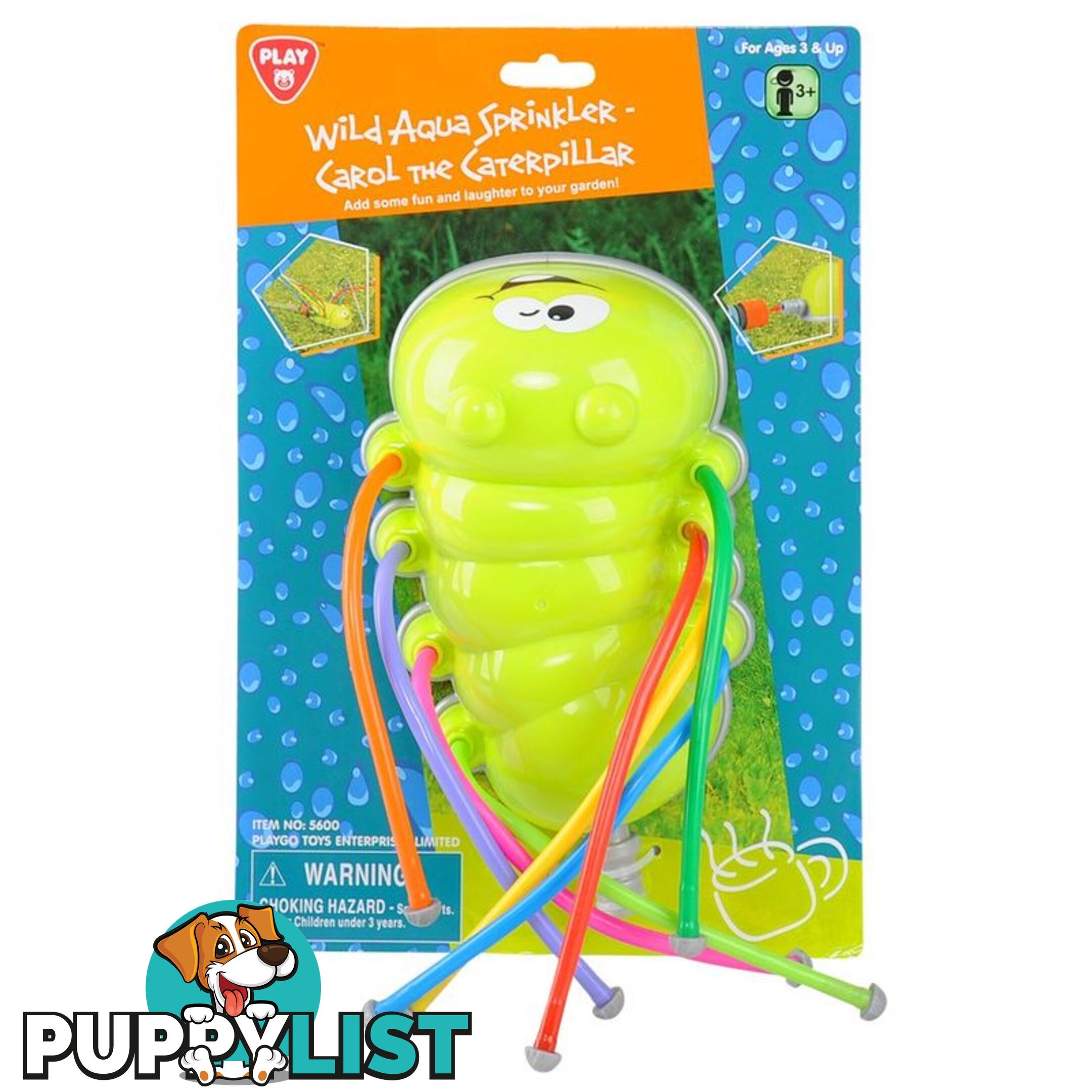 Wild Aqua Sprinkler - Carol The Caterpillar Art65507 - 4892401056009