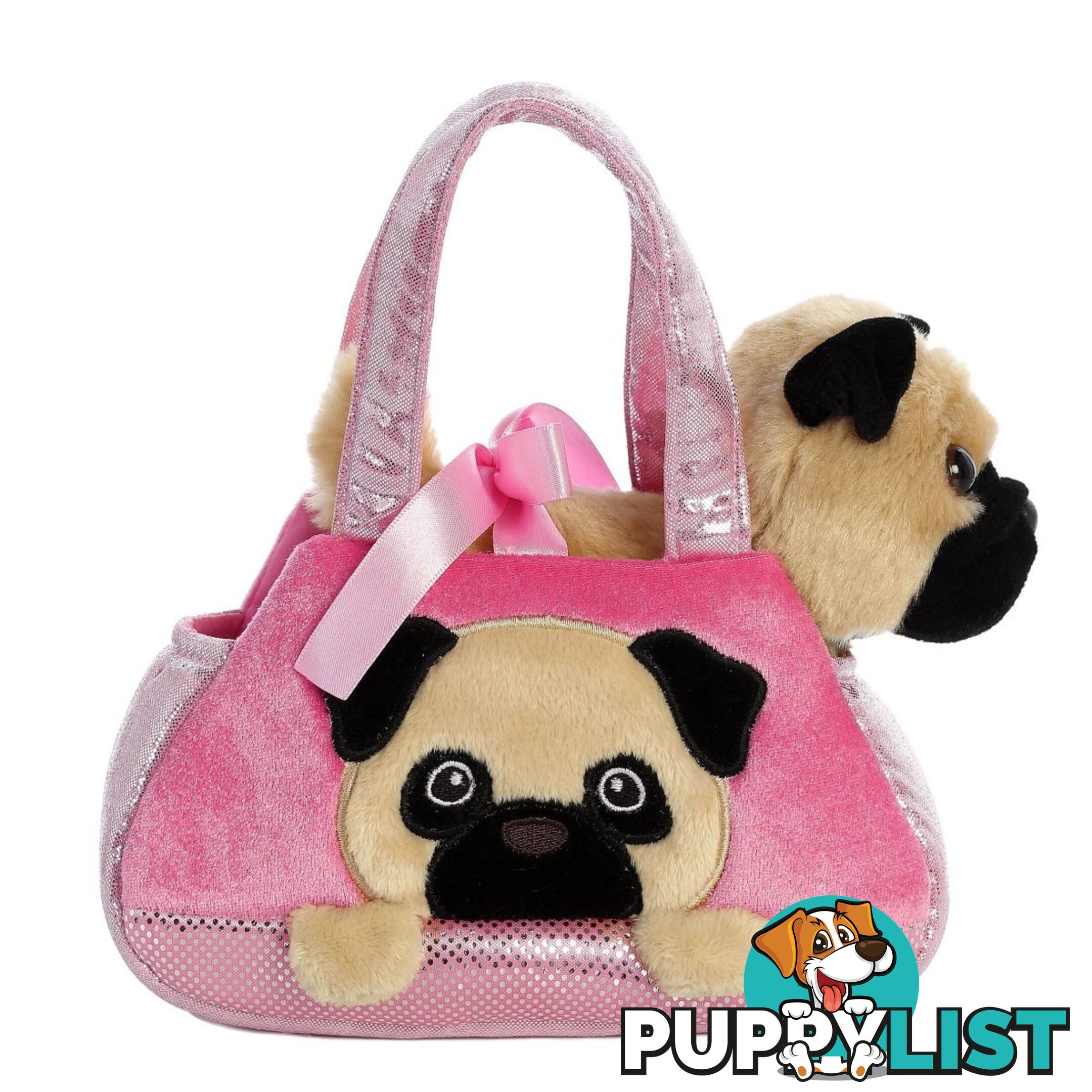 Cotton Candy -   Fancy Pals Pug In Pink Pug Bag - Ccfp312 - 9353468012858