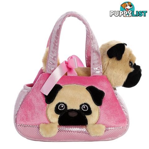 Cotton Candy -   Fancy Pals Pug In Pink Pug Bag - Ccfp312 - 9353468012858