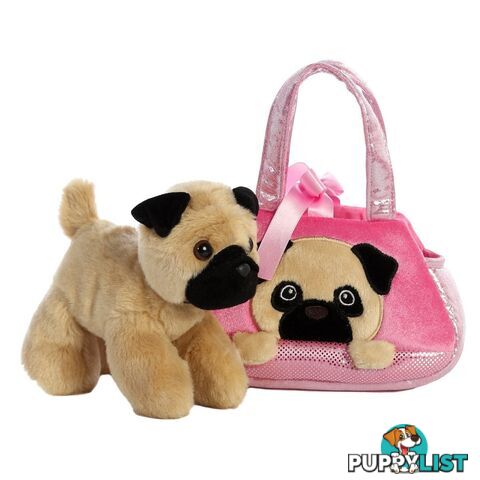 Cotton Candy -   Fancy Pals Pug In Pink Pug Bag - Ccfp312 - 9353468012858