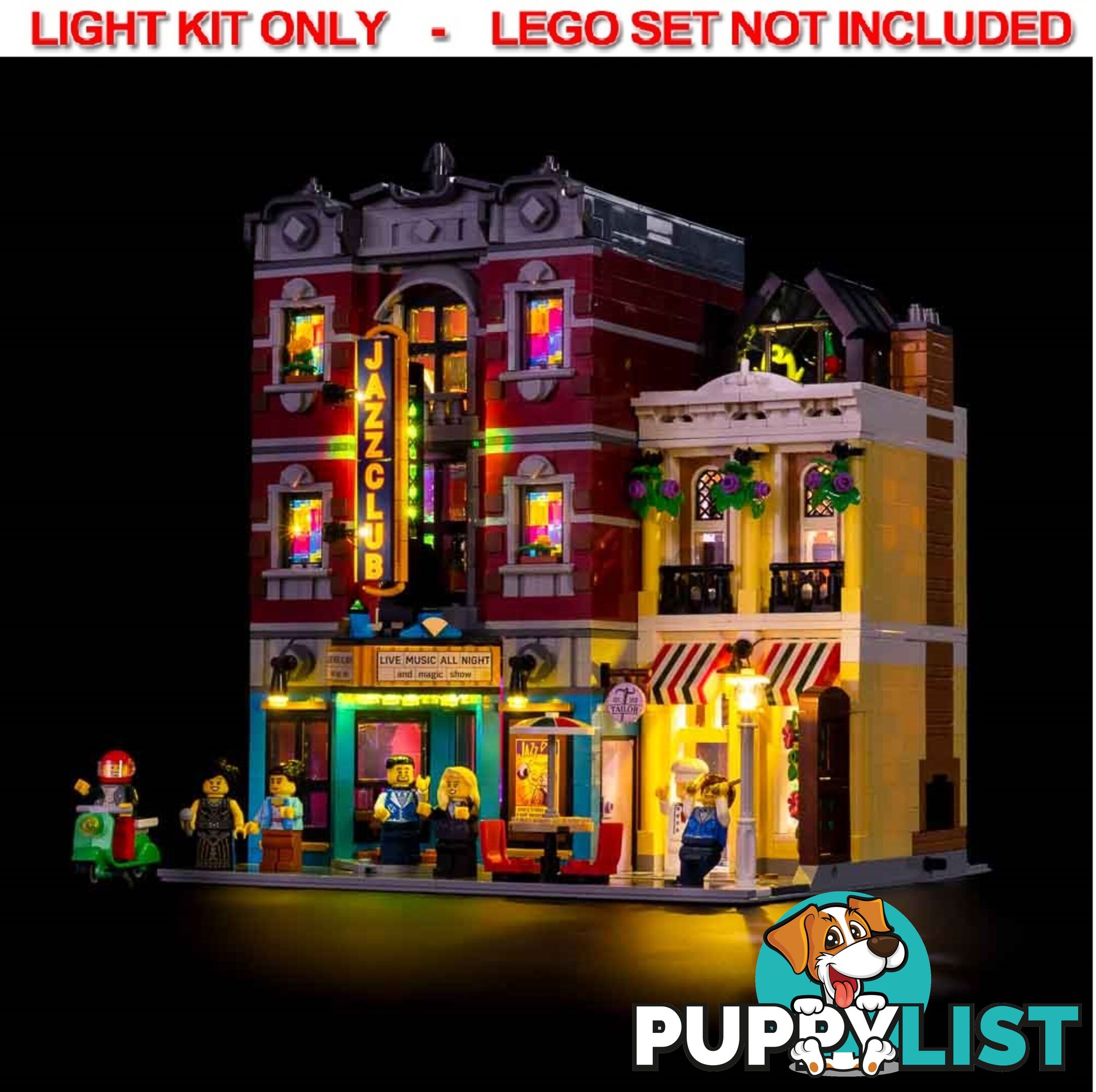 LIGHT KIT for LEGO Jazz Club 10312 - LIGHT MY BRICKS - 754523893792