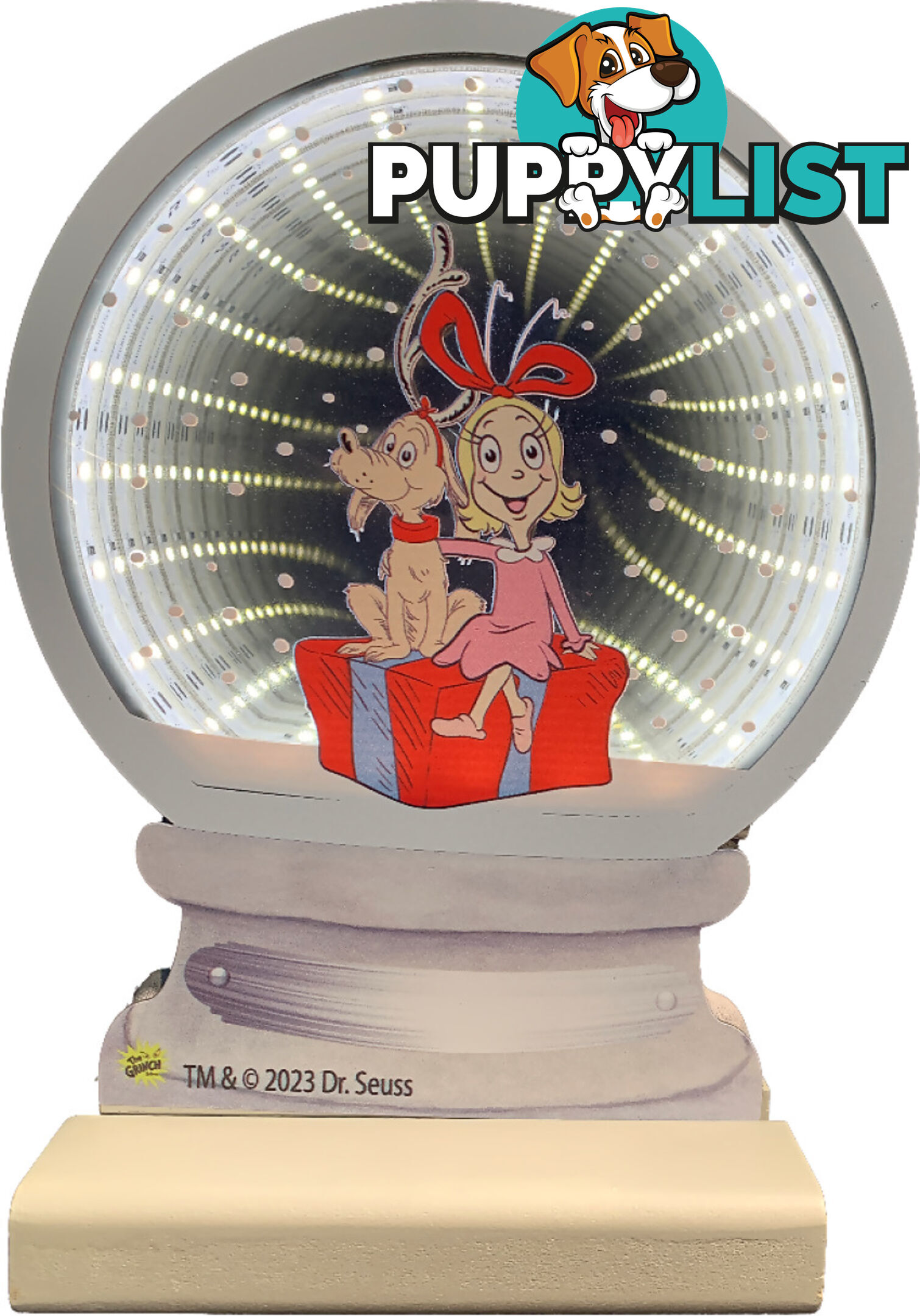 Cotton Candy - Xmas 20cm Infinity Electronic Snow Globe Cindy & Max - Ccxgr100inf - 9353468019185