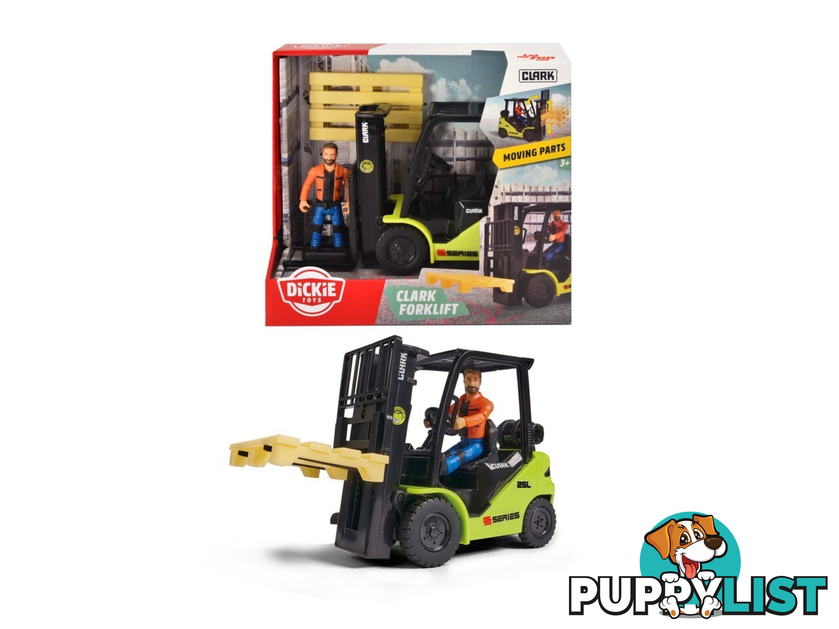 Dickie Toys Clark Forklift 16cm - Rpdk75230 - 4006333075230