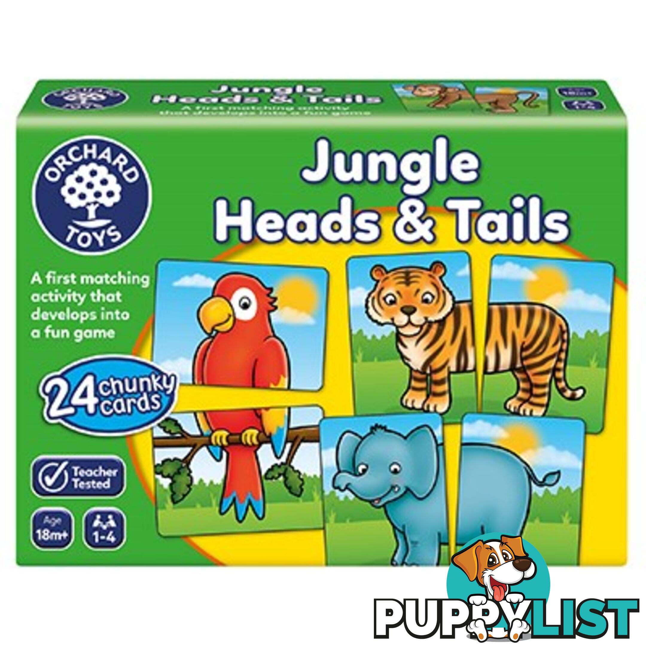 Orchard Toys -  Jungle Heads & Tails Game  - Mdoc058n - 5011863103772