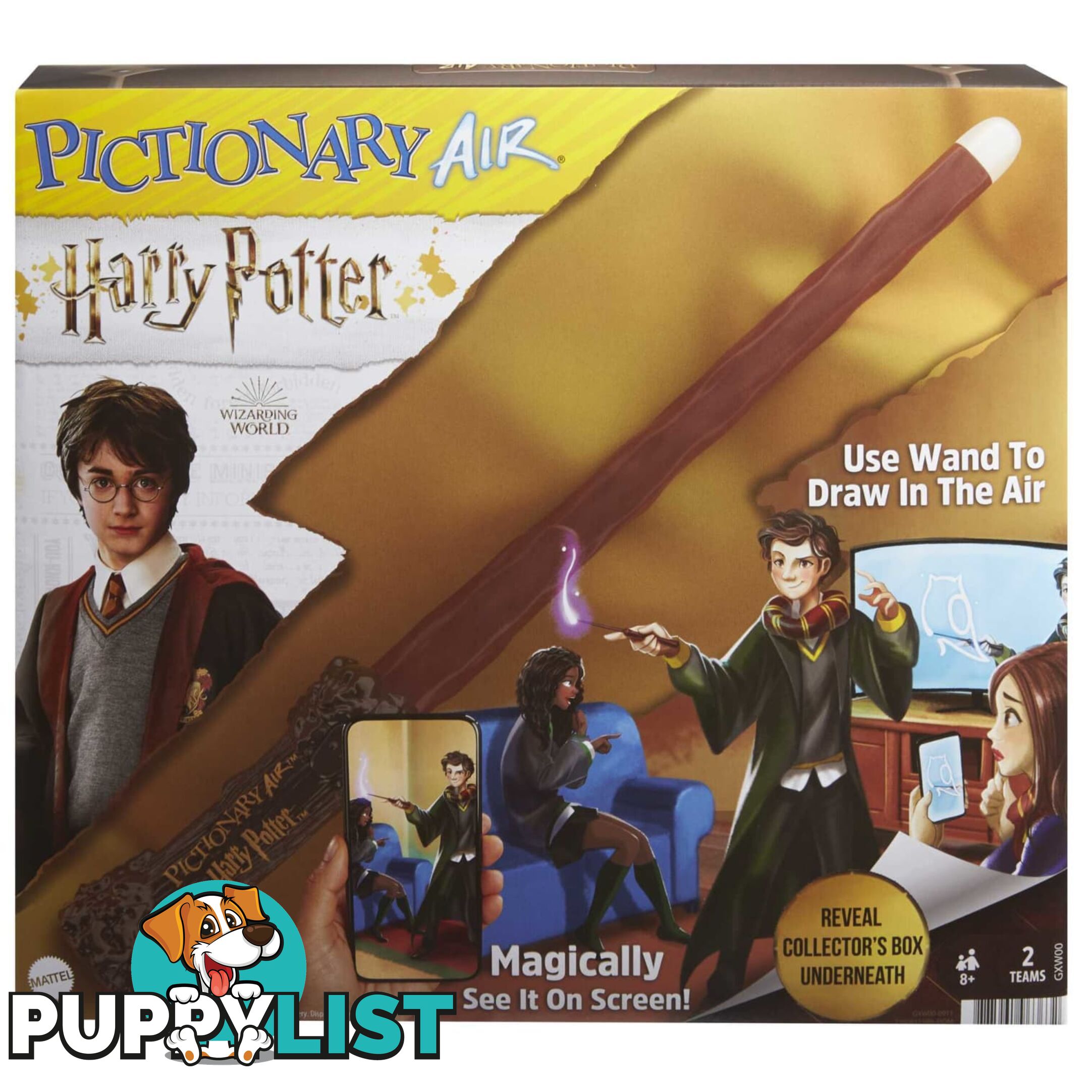 Mattel Games - Pictionary Air Harry Potter  Gxw00 - 887961963632