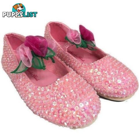 Fairy Girls - Costume Rose Sequin Shoes Pink Small - Fgf462lps - 9787302064626