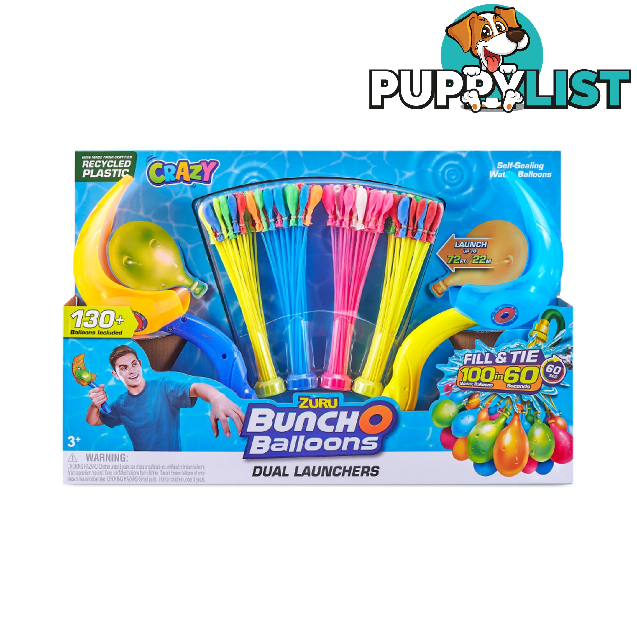 Zuru - Bunch O Balloons Dual Launchers Neon 130+ Balloons Incl - Azazt56423 - 193052033000