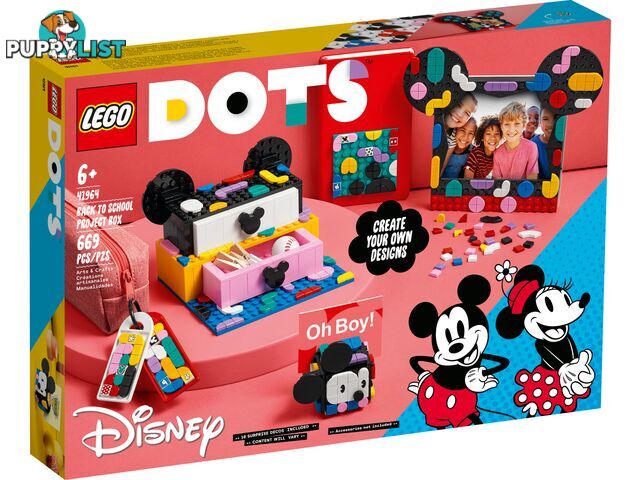 LEGO 41964 Mickey Mouse & Minnie Mouse Back-to-School Project Box - DOTS - 5702017156361