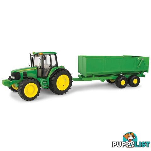 John Deere - Big Farm Tractor And Wagon Lc46077 - 036881460770