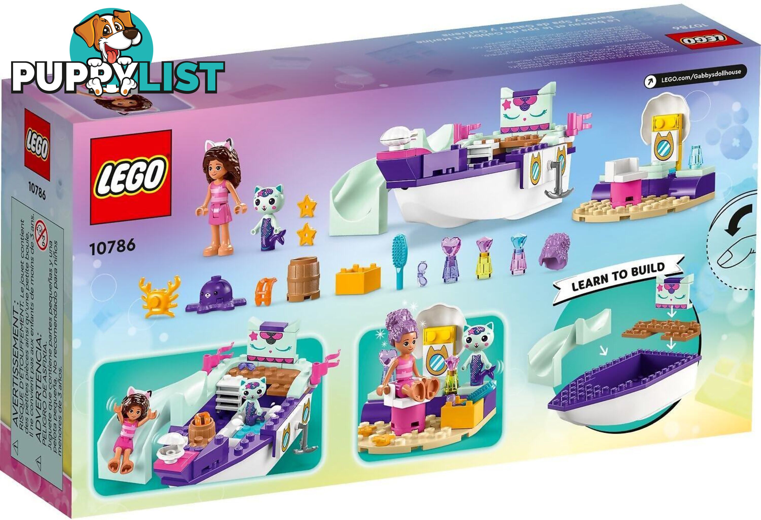 LEGO 10786 Gabby & MerCat's Ship & Spa - Gabby's Dollhouse 4+ - 5702017424101