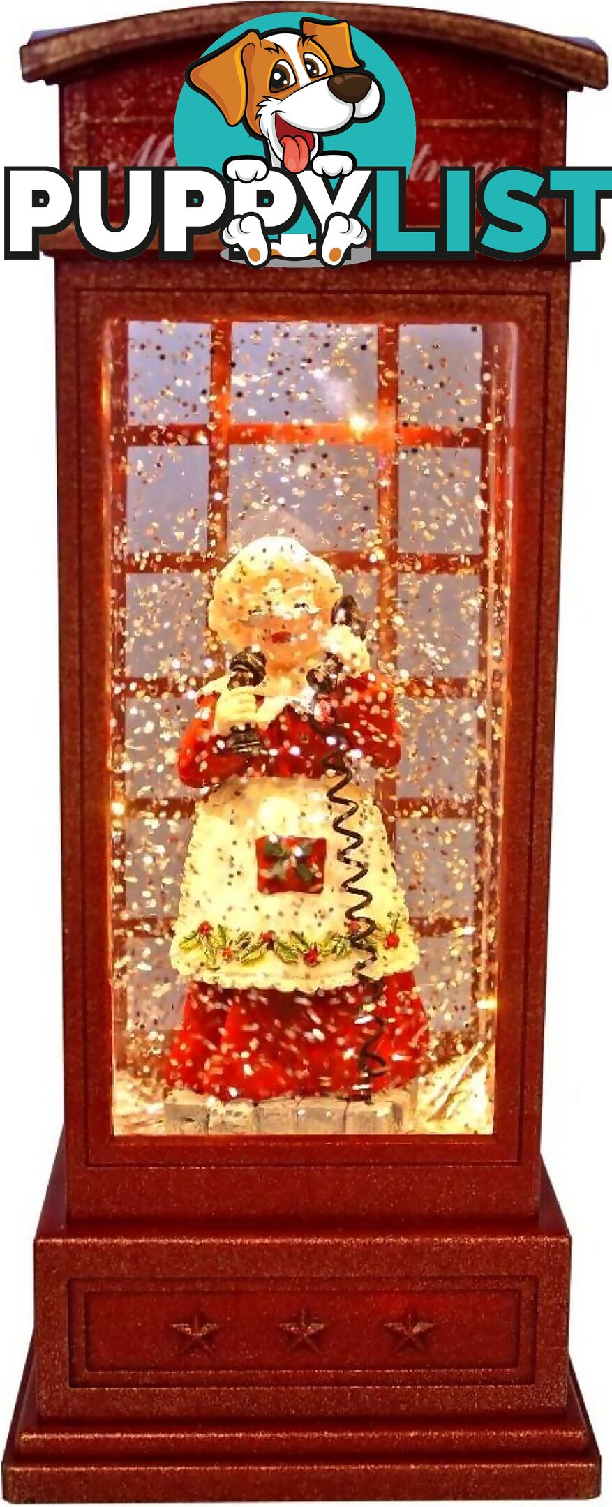 Cotton Candy - Xmas Lantern Telephone Booth Mrs Claus - Ccxac059a - 9353468008011