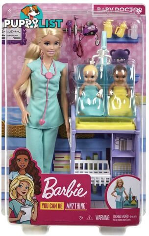 Barbie - Careers Baby Doctor Playset - Mattel - Magkh23 - 887961827262