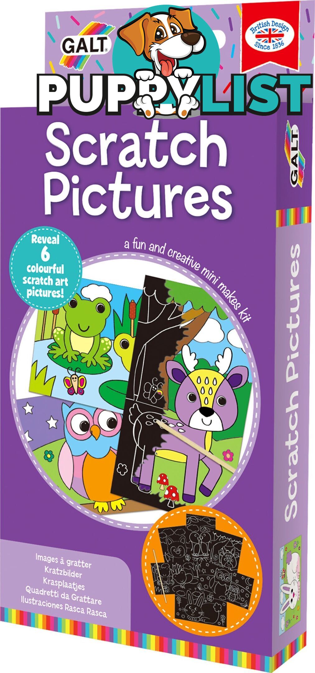 Galt - Mini Makes Scratch Picture Game - Mdgn5470 - 5011979623874