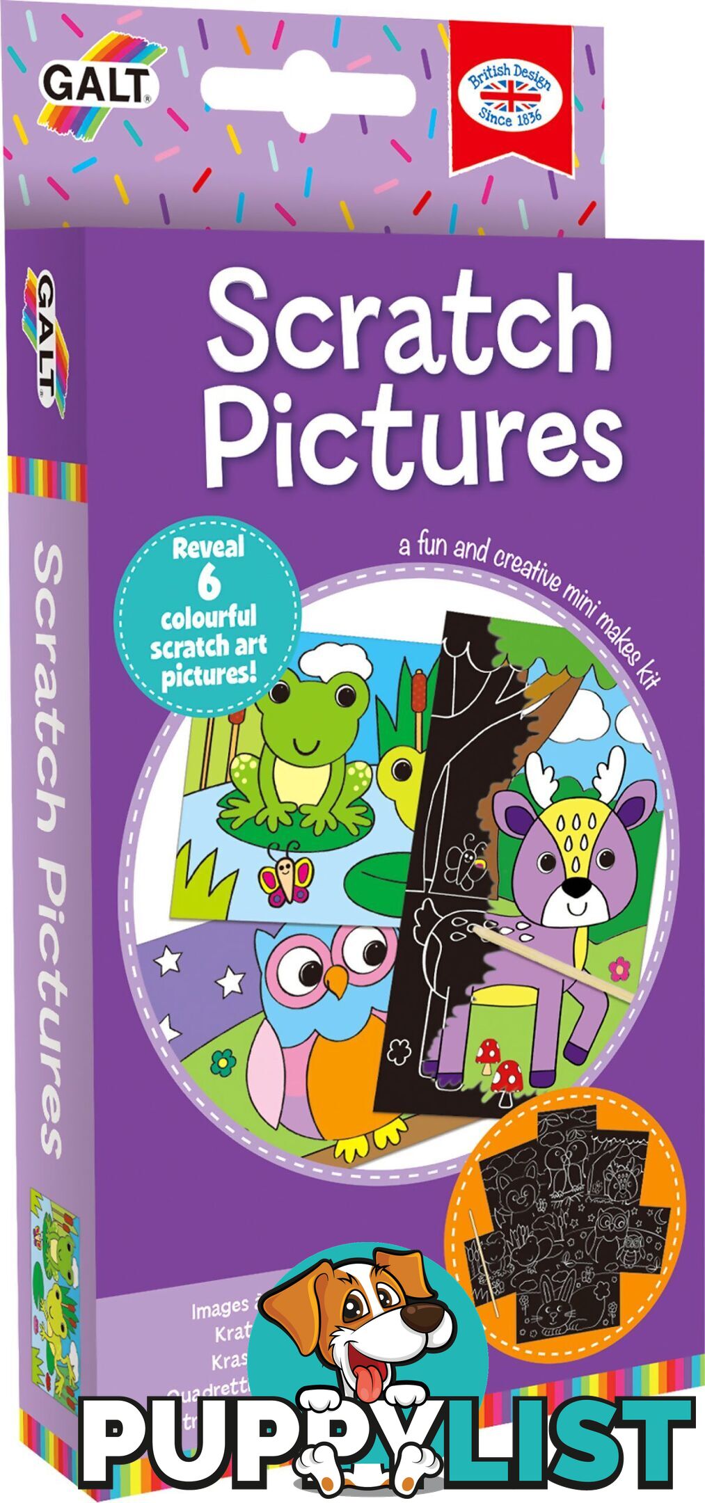 Galt - Mini Makes Scratch Picture Game - Mdgn5470 - 5011979623874