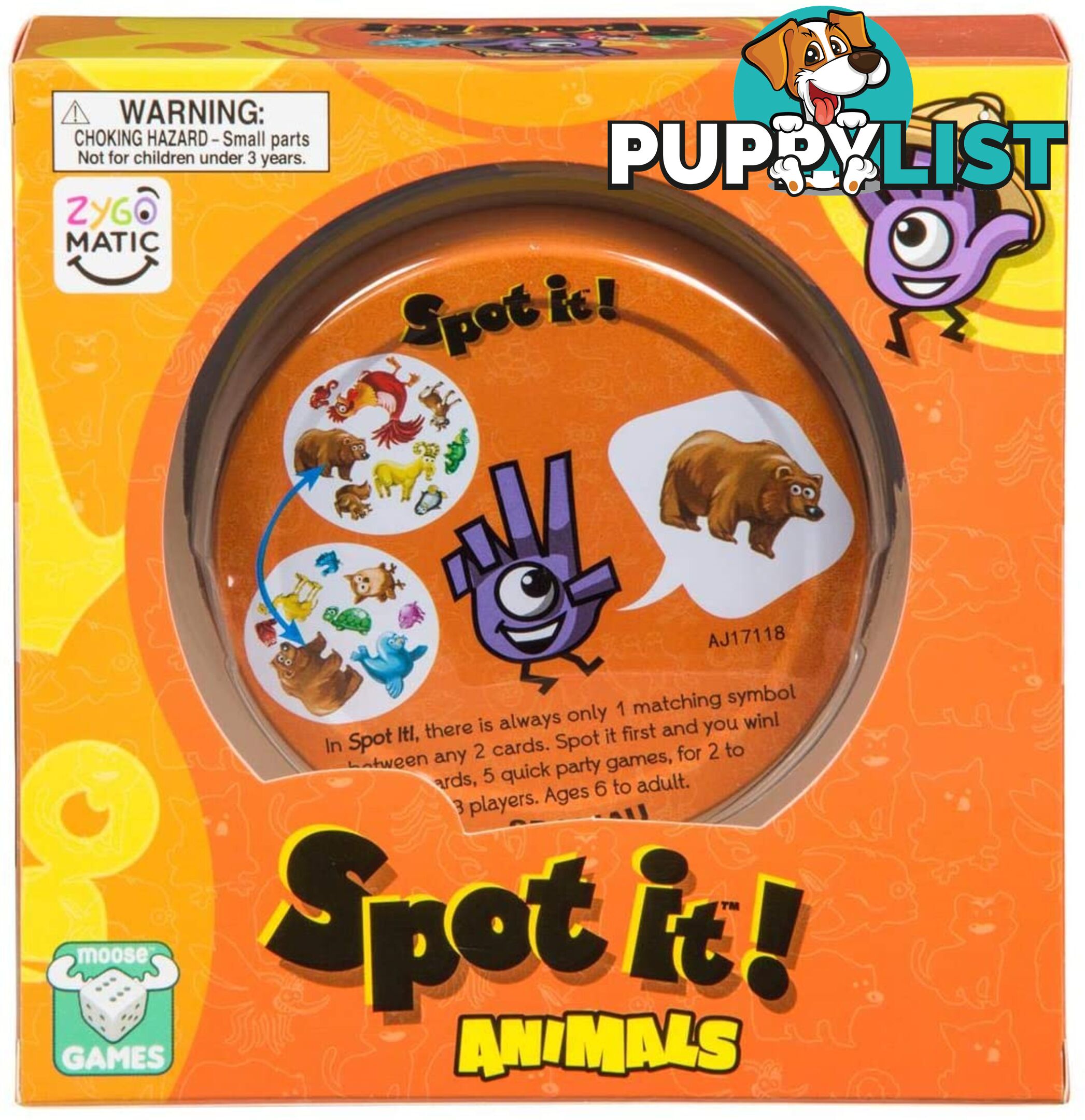 Spot It Animals Card Card Mj93441 - 3558380080060