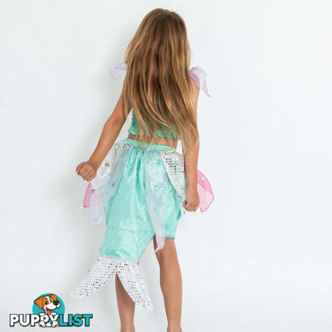 Fairy Girls - Costume Pearl Mermaid 2 Piece Set Green Small - Fg Fg315s - 9787300063157