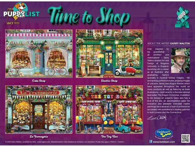 Holdson - Time To Shop - La Fromagerie - Jigsaw Puzzle 1000 Pieces - Jdhol775330 - 9414131775330