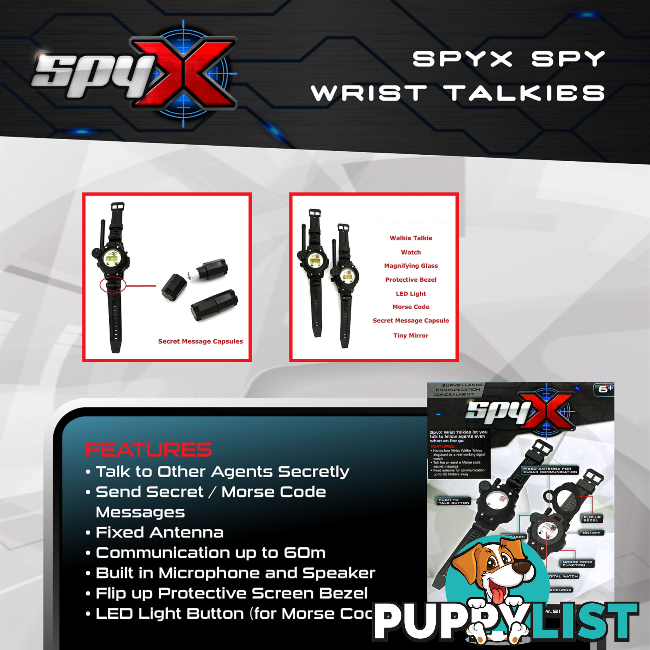 SpyX - Spy Wrist Talkies - Gdatm10538 - 840685105382