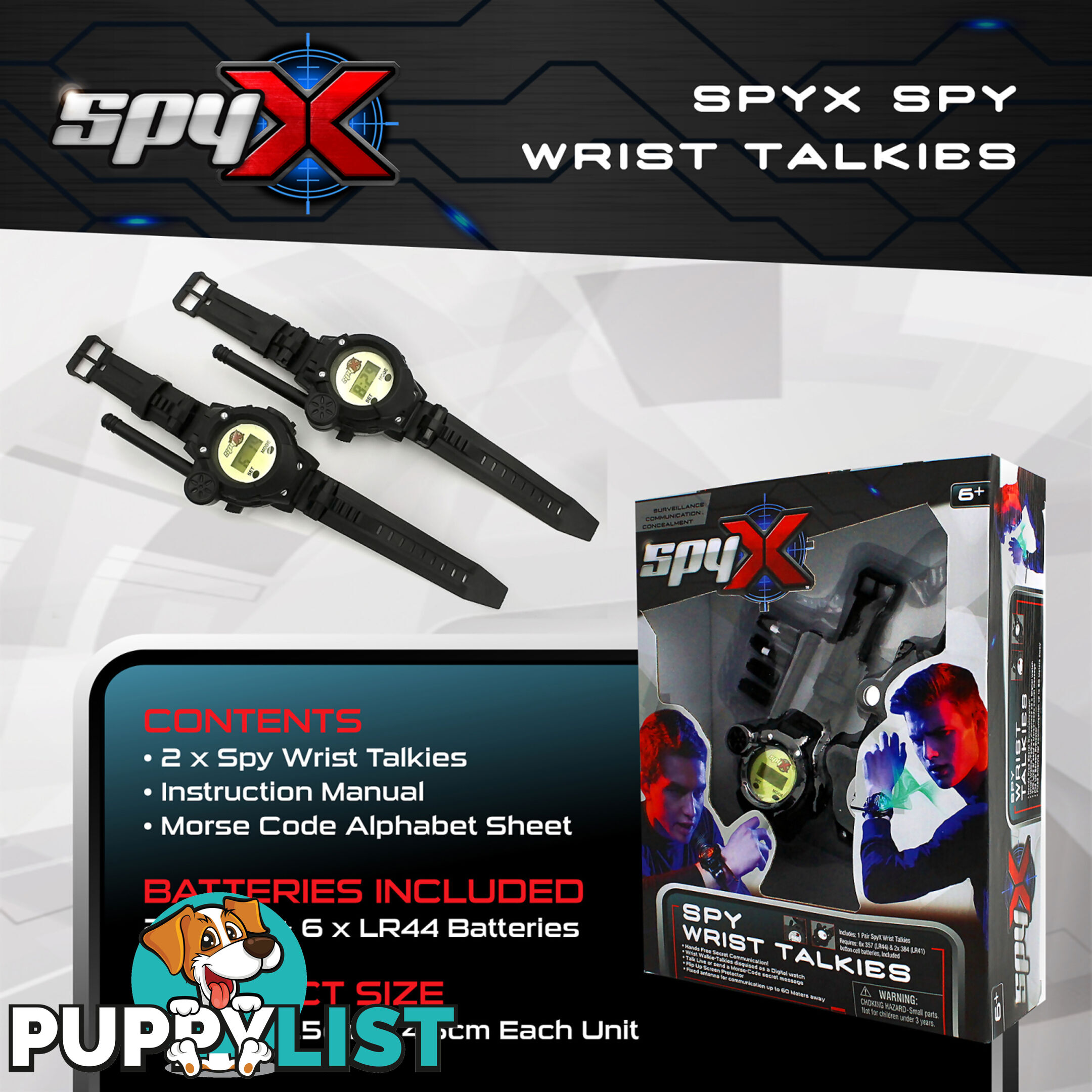 SpyX - Spy Wrist Talkies - Gdatm10538 - 840685105382