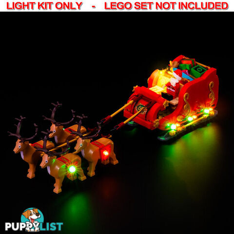 LIGHT KIT for LEGO Santa's Sleigh 40499 - Light My Bricks - 754523893648