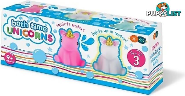 Buddy & Barney - Bath Time Unicorns Squirters â€“ Set Of 3 - Mh Bb176 - 712195455649