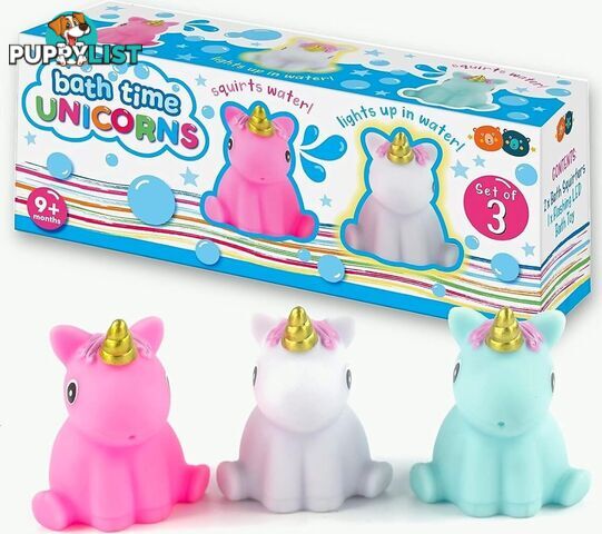 Buddy & Barney - Bath Time Unicorns Squirters â€“ Set Of 3 - Mh Bb176 - 712195455649