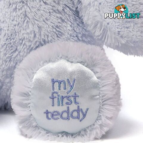 My First Teddy - Blue Plush Soft Toy Bear 25cm - Jsu4043950 - 028399065608