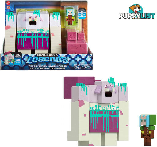 Minecraft - Legends Devourer & Ranger Action Figures & 2 Accessories Set - Mattel - Mahnc08 - 194735136728