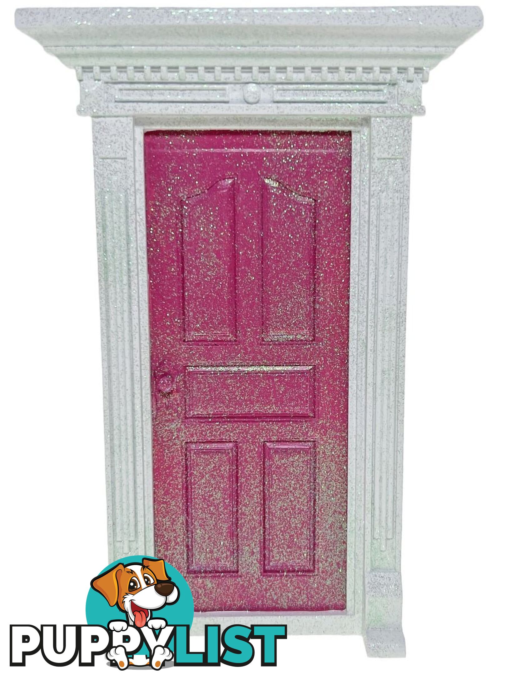 Cotton Candy -  Dark Pink Glitter Secret Fairy Door - Ccfv102 - 9324641379310