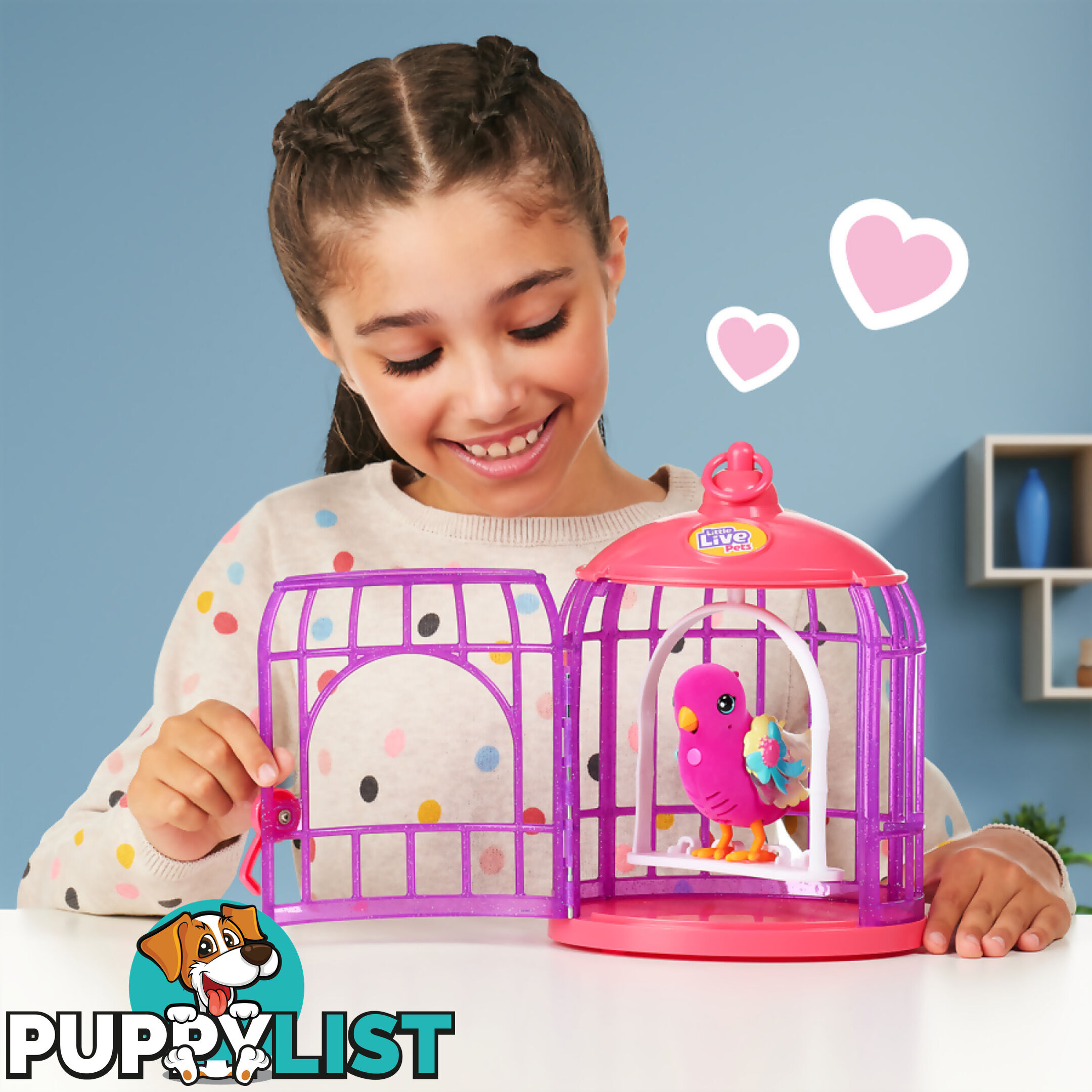 Little Live Pets - Lil' Bird & Bird Cage - Tiara Twinkles - Mj26457 - 630996264577