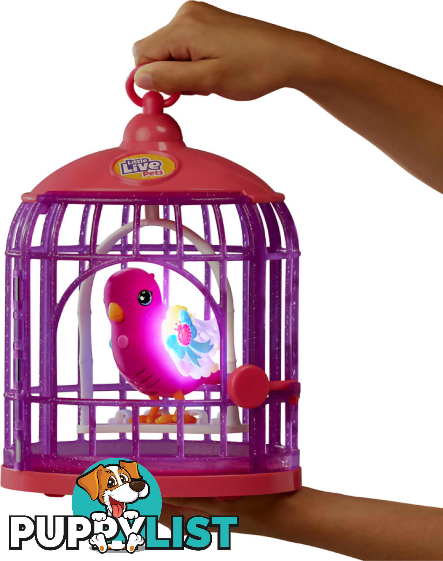 Little Live Pets - Lil' Bird & Bird Cage - Tiara Twinkles - Mj26457 - 630996264577