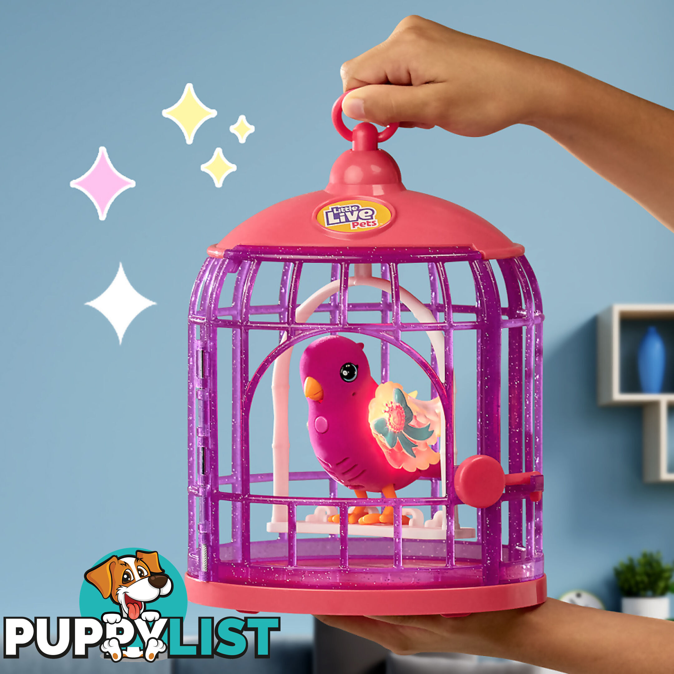 Little Live Pets - Lil' Bird & Bird Cage - Tiara Twinkles - Mj26457 - 630996264577