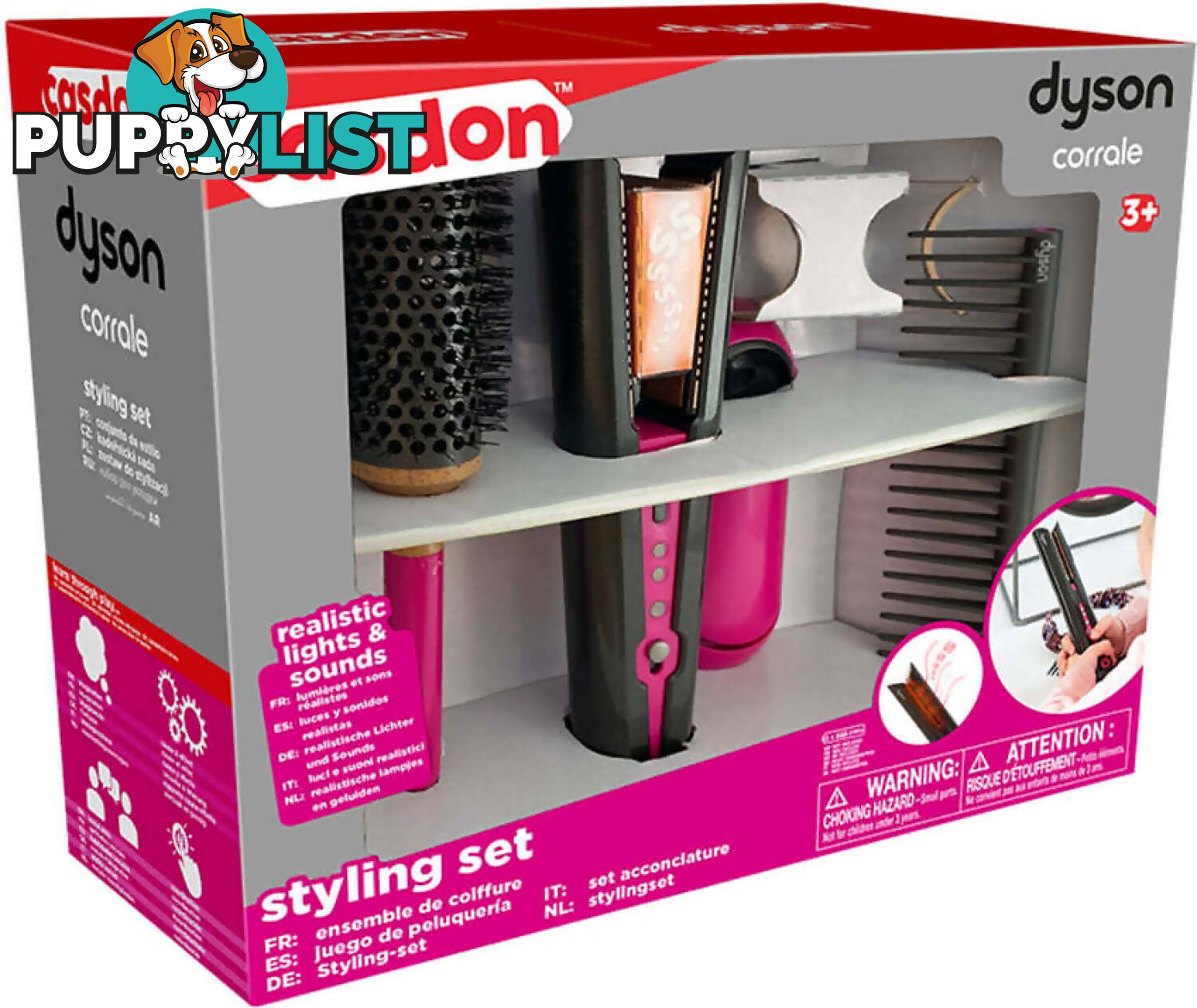 Dyson - Corrale Toy Styling Set - Casdon Ajcas73350 - 5011551000239