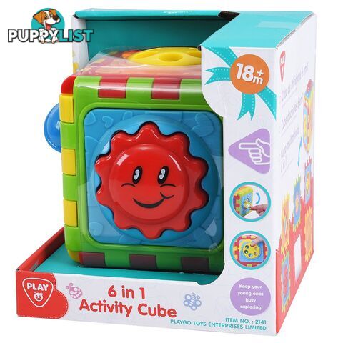 6 In One Activity Cube 18m+ Playgo Toys Ent. Ltd  Art61075 - 4892401021410