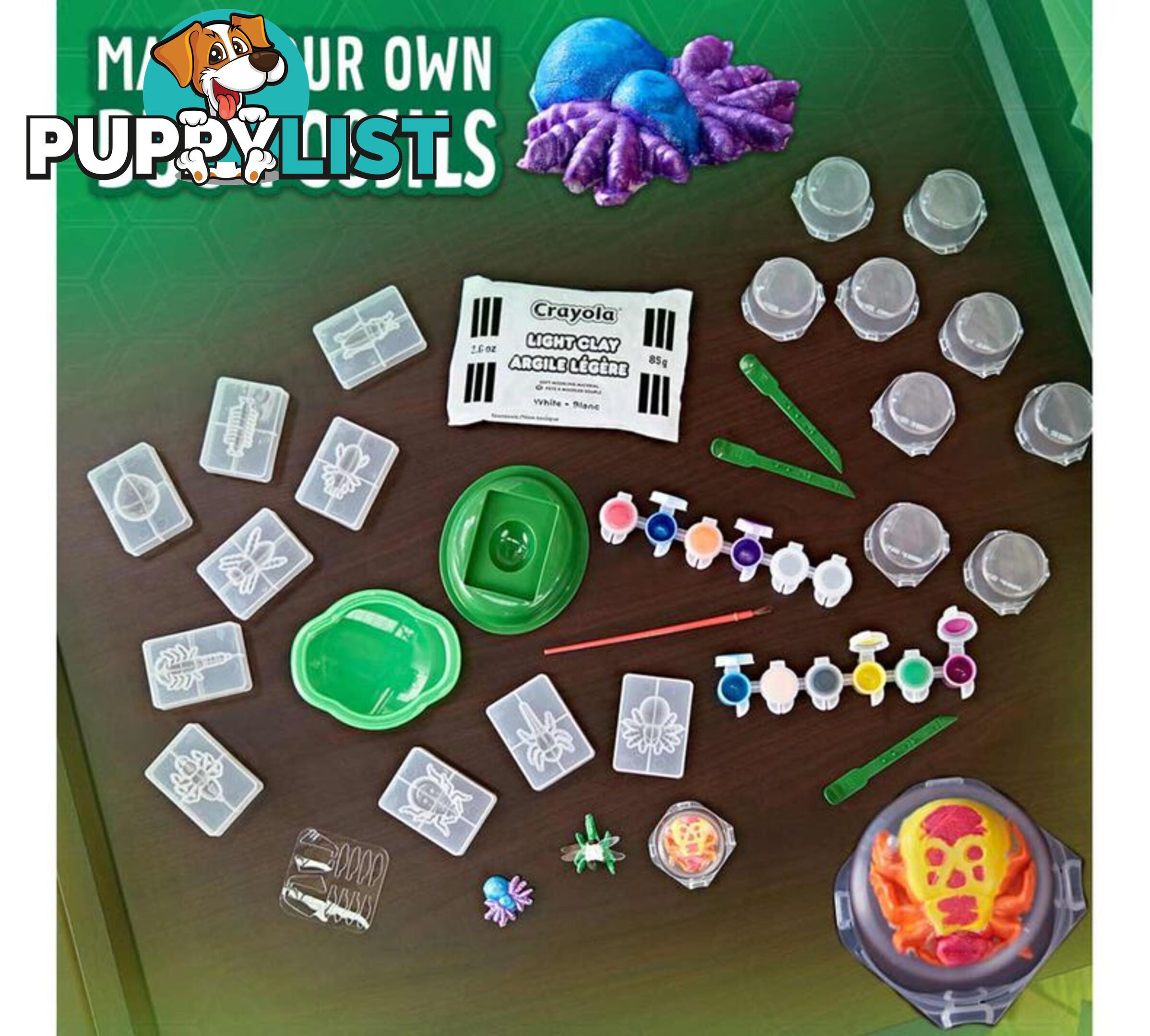 Critter Creator Metallic Bug Fossil Kit for Kids - Bs747495 - 71662074951