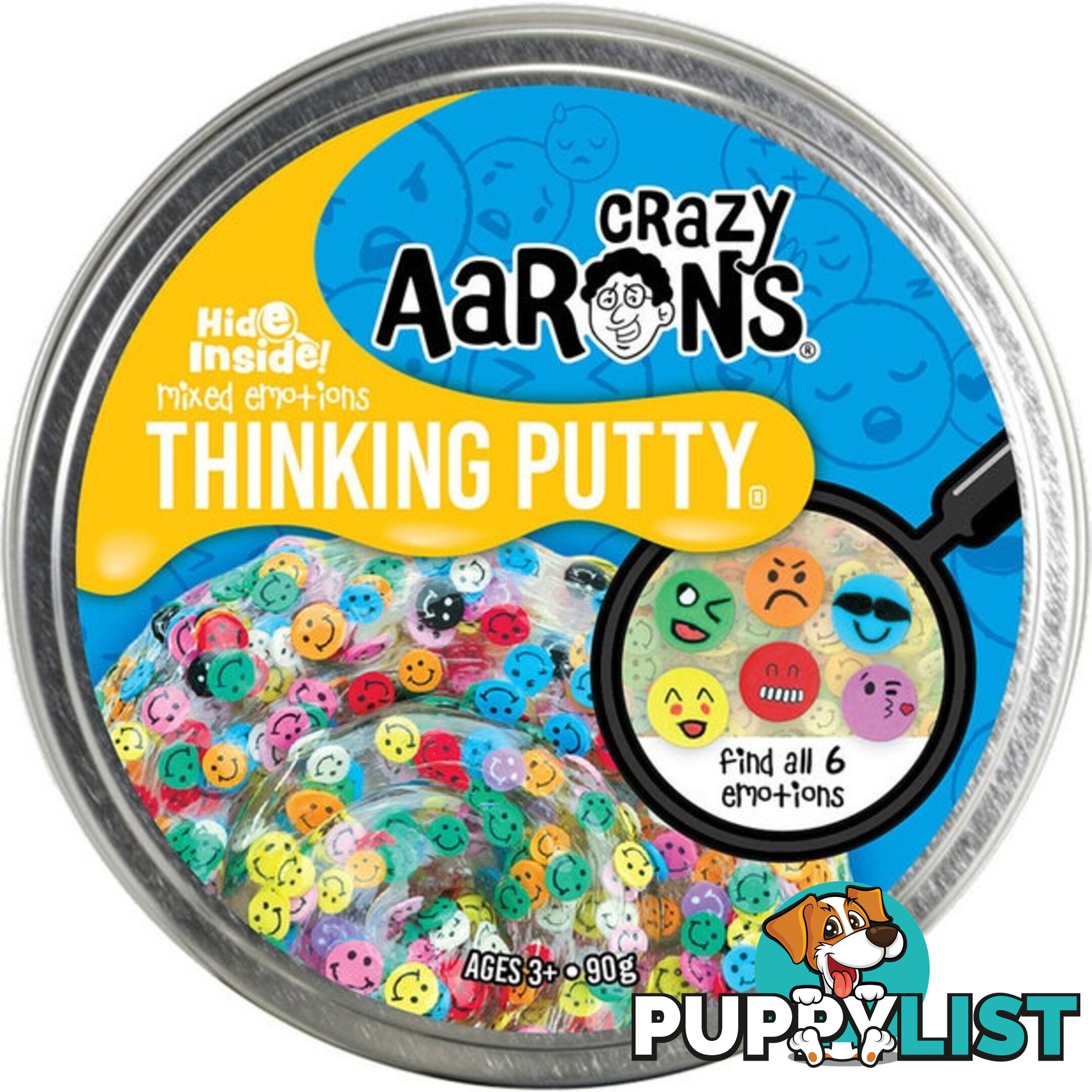 Crazy Aaron's Thinking Putty Hide Inside! Mixed Emotions 4inch - Bgmx020 - 810066950115