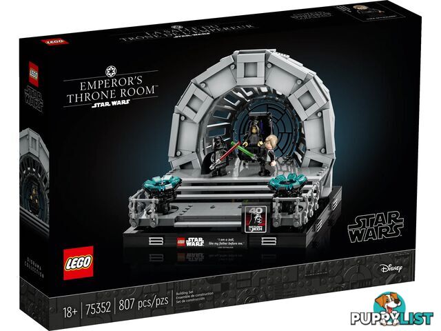 LEGO 75352 Emperor's Throne Roomâ„¢ Diorama - Star Wars Tm - 5702017421360