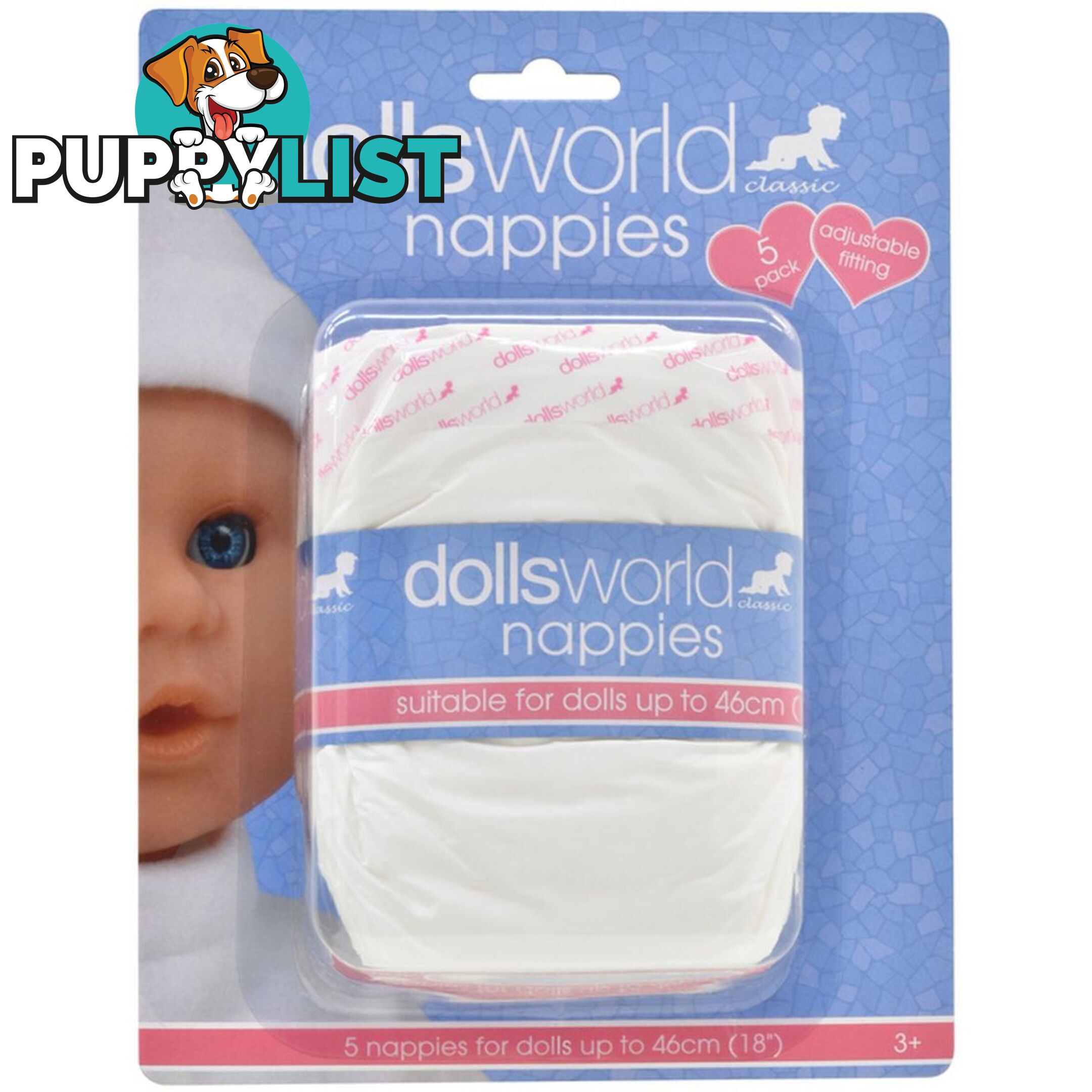 DollsWorld - Nappies 5 Pack Art64094 - 5018621601600