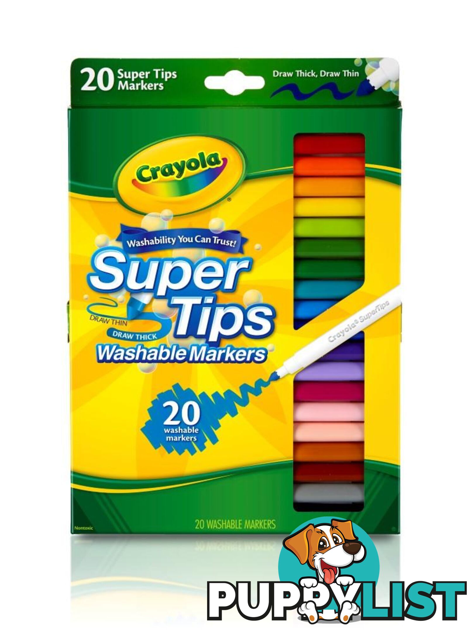 Crayola Super Tips Washable Markers - 20 Pack Bs588106 - 071662081065