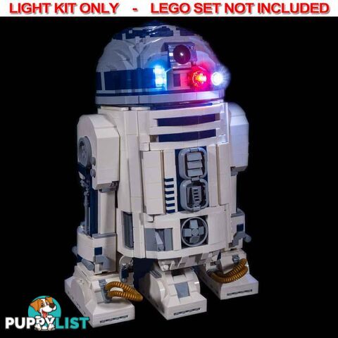 LIGHT KIT for LEGO R2-D2 75308 Light and Sound Kit - Light My Bricks - 744109767364