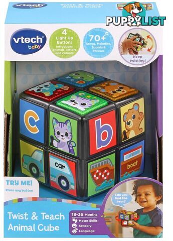 Vtech - Twist & Teach Animal Cube - Tn80558403 - 3417765584039