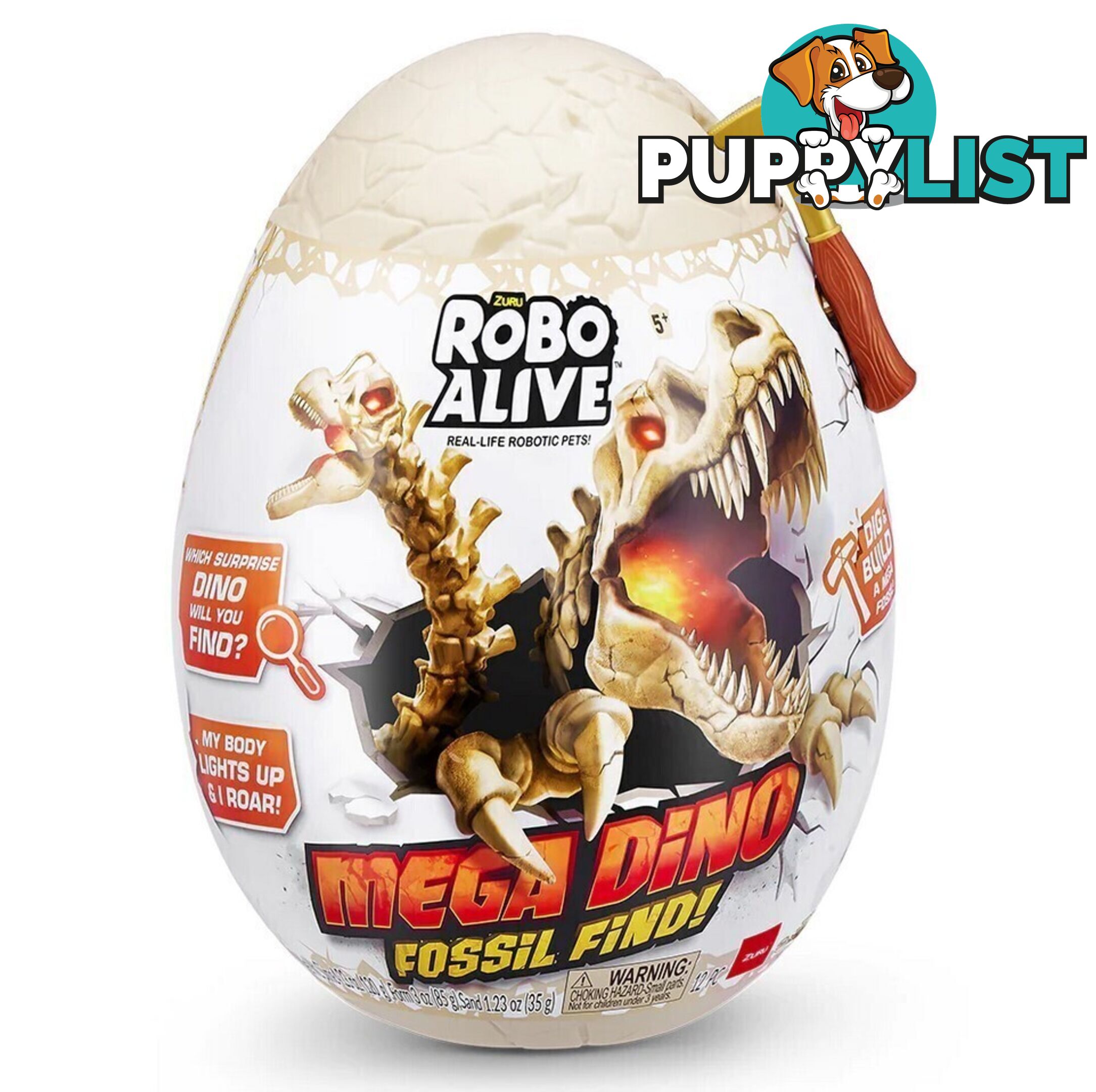 Zuru - Robo Alive Mega Dino Fossil Surprise Egg - Azazt71102 - 193052050823