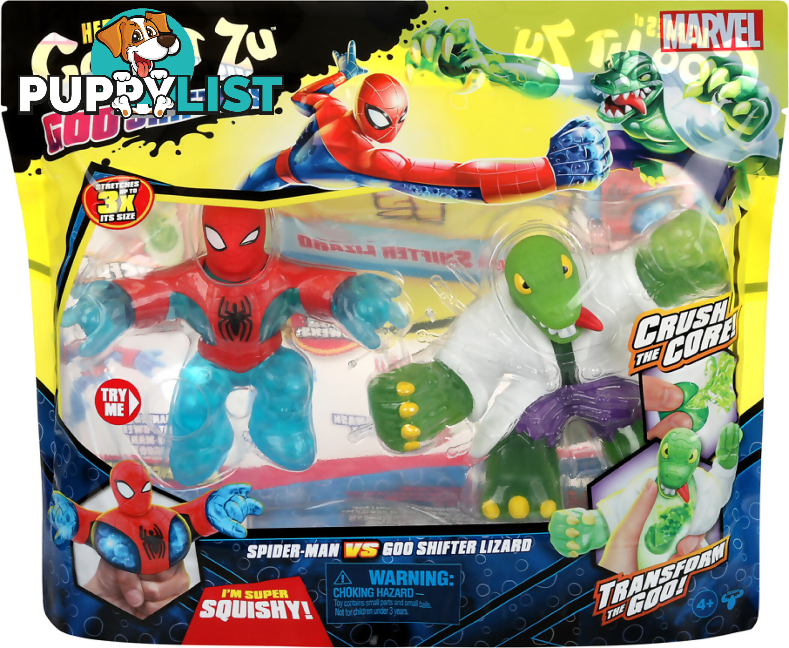 Heroes Of Goo Jit Zu - Marvel Goo Shifters Spider-man Vs Goo Shifter Lizard - Mj42582 - 630996425824