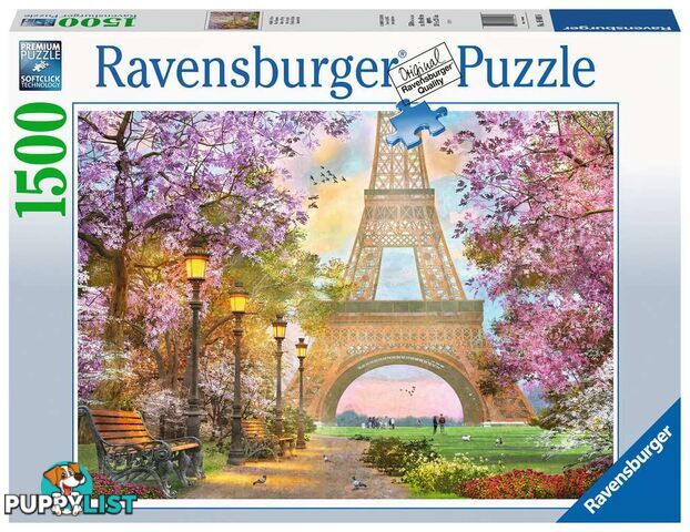 Ravensburger - A Paris Romance Jigsaw Puzzle 1500pc - Mdrb16000 - 4005556160006