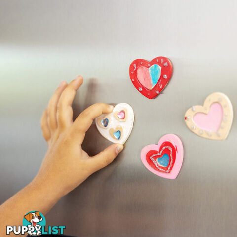 Melissa & Doug - Created By Me! Heart Magnets Wooden Craft Kit - Mdmnd9643 - 000772096430