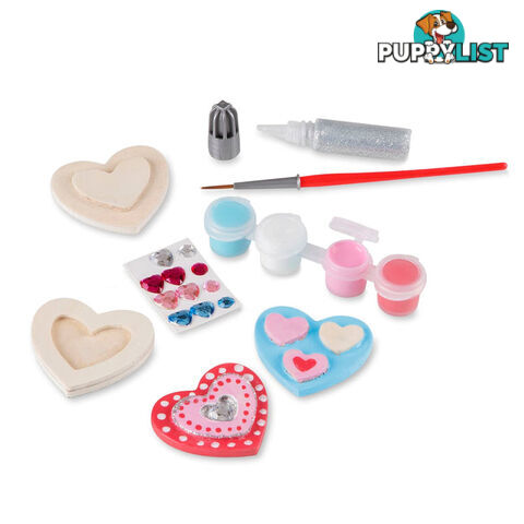 Melissa & Doug - Created By Me! Heart Magnets Wooden Craft Kit - Mdmnd9643 - 000772096430