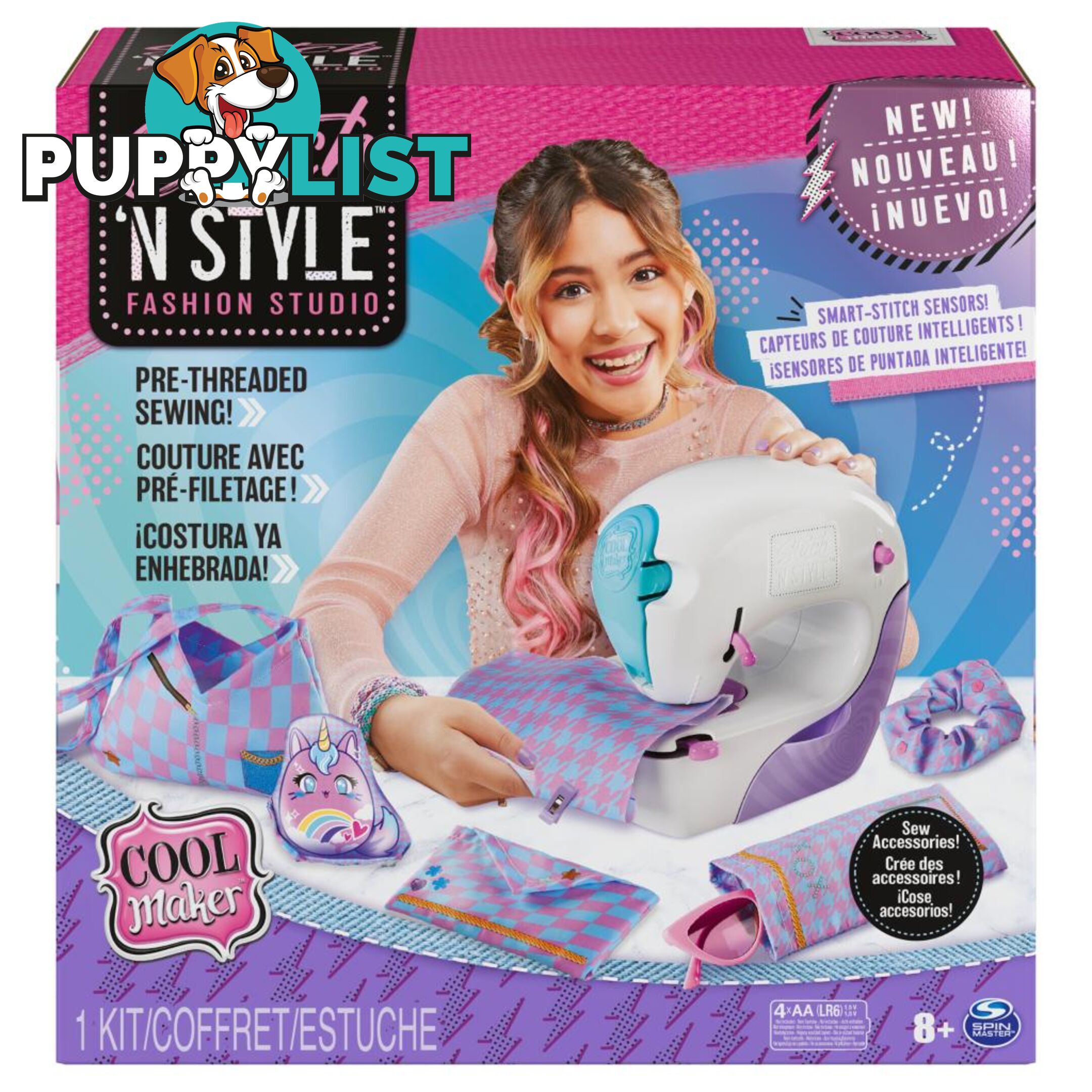 Cool Maker - Stitch N Style Fashion Studio Pre-threaded Sewing Machine Toy - Si6063925 - 778988419380