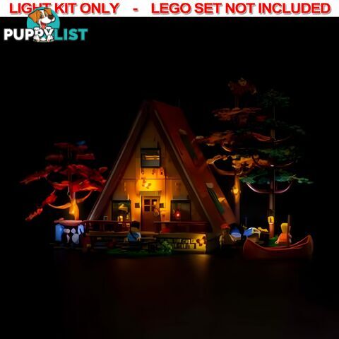 Light Kit For LEGO A-Frame Cabin 21338 - Light My Bricks - Lb75452389386 - 754523893860