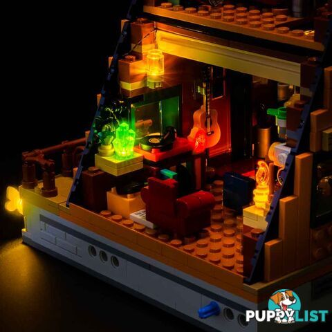 Light Kit For LEGO A-Frame Cabin 21338 - Light My Bricks - Lb75452389386 - 754523893860