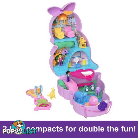 Polly Pocket - Mini Toys Mama And Joey Kangaroo Purse Playset With 2 Dolls - Mahkv50 - 194735108664